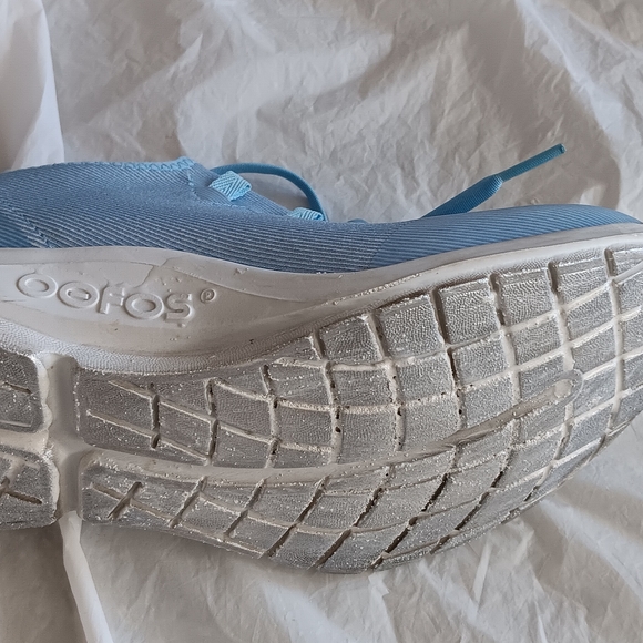 Women's OOFOS Sky Blue Sneakers - Picture 5 of 5